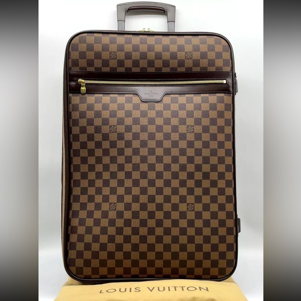 Authentic Louis Vuitton Damier Ebene Pegase 55 Carry on suit case